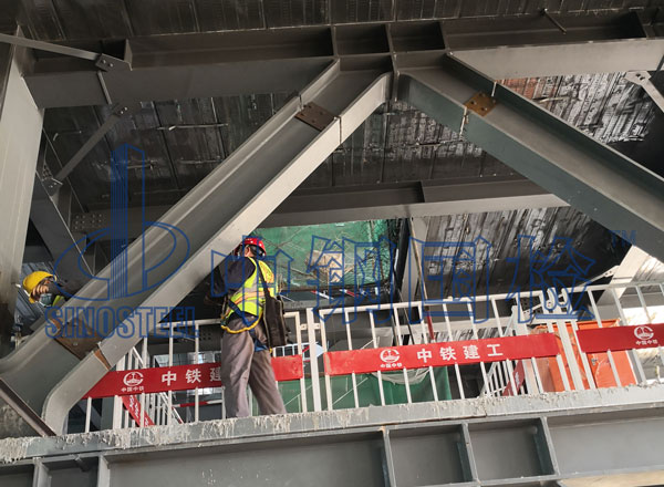 冬奧會場館中鋼國檢檢測現場