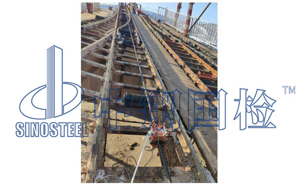 鋼絲繩無損檢測儀布置現場