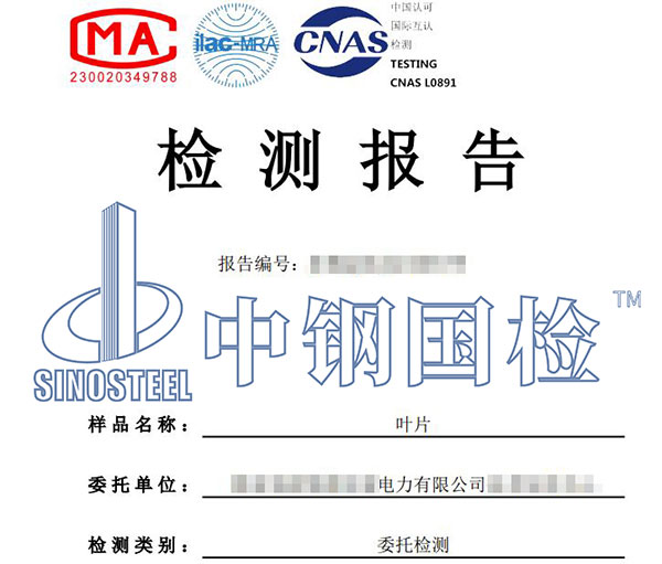 風電葉片檢測報告