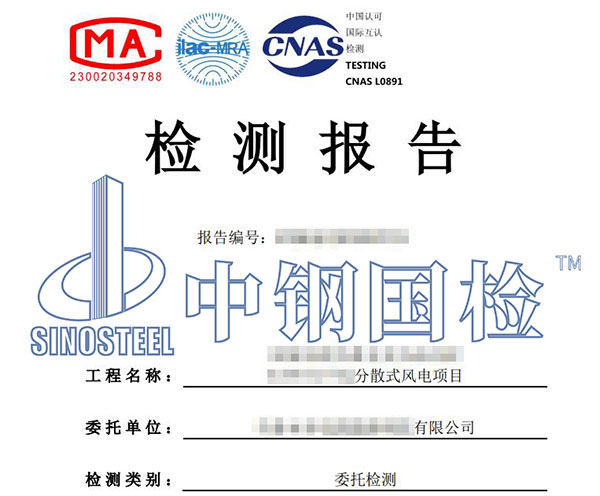 風電項目檢測報告